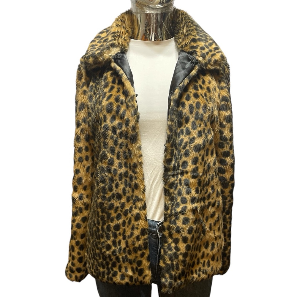 Missguided Leopard Print Teddy Jacket